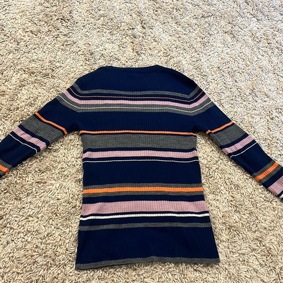 Frame Stripe Sweater in Lilac Multi - Picture 3 of 5